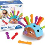 Learning Resources Spike the Fine Motor Hedgehog, Sensory, Fine Motor Toy, Hedgehog Toys for Toddler, Easter Gifts for Kids, Ages 18 months+