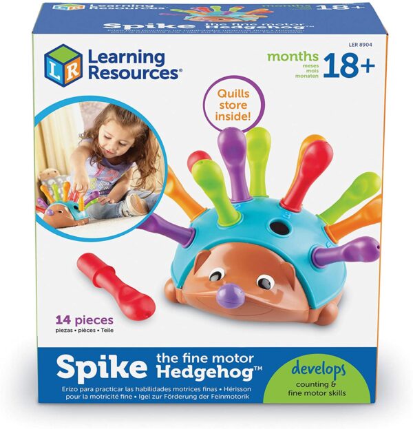 Learning Resources Spike the Fine Motor Hedgehog, Sensory, Fine Motor Toy, Hedgehog Toys for Toddler, Easter Gifts for Kids, Ages 18 months+ - Image 7