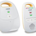 Upgraded VTech DM111 Audio Baby Monitor with Best-in-Class Long Range, Privacy Guaranteed DECT 6.0 Transmissions, Cystal-Clear Sound, Up-Graded Parent Unit with Rechargeable Battery