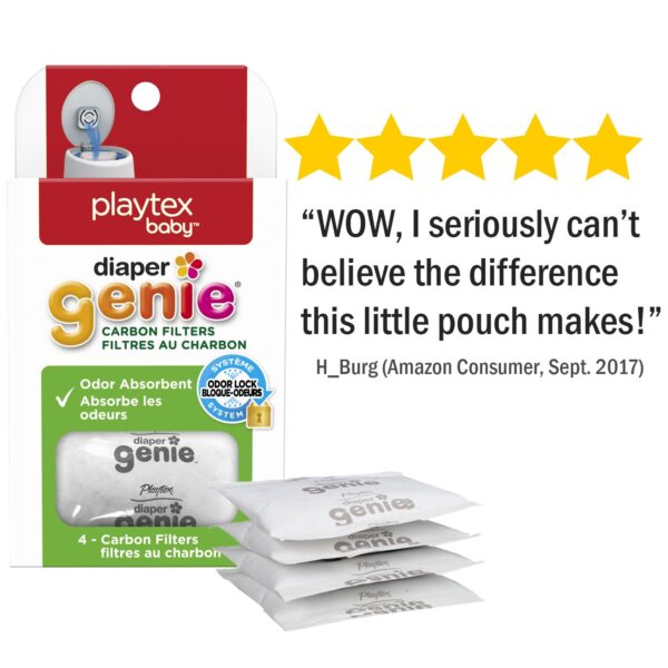 Playtex Diaper Genie Carbon Filter, Ideal for Use with Diaper Genie Complete, Odor Eliminator - Image 2