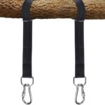 Tree Swing Hanging Straps Kit Holds 2000 lbs,5ft Extra Long Straps Strap with Safer Lock Snap Carabiner Hooks Perfect for Tree Swing & Hammocks, Perfect for Swings,Carry Pouch Easy Fast Installation