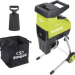 Sun Joe CJ603E 15-Amp 1.7-Inch Cutting Diameter Electric Silent Wood Chipper/Shredder, green