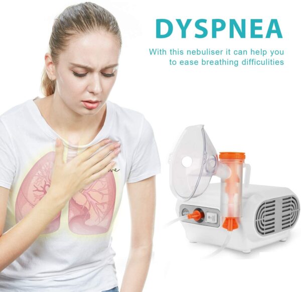 MAYLUCK Portable Compressor Nebulizer, Nebulizer Machine with 1 Set Accessory, Jet Nebulizers Personal Steam Inhaler Cool Mist Compressor System for Kids Adults - Image 2