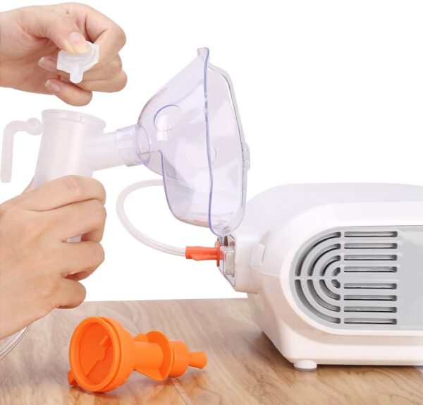 MAYLUCK Portable Compressor Nebulizer, Nebulizer Machine with 1 Set Accessory, Jet Nebulizers Personal Steam Inhaler Cool Mist Compressor System for Kids Adults - Image 3