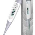 Thermometer for Adults, Digital Oral Thermometer for Fever with 10 Seconds Fast Reading (Gray)