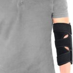 Elbow Brace, Night Elbow Sleep Support, Comfortable Elbow Splint, Adjustable Stabilizer with 2 Removable Metal Splints for Cubital Tunnel Syndrome, Tendonitis, Ulnar Nerve, Tennis, Men, Women