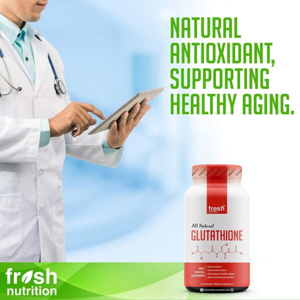 Glutathione Supplement - Strongest DNA Verified Glutathione Reduced - Natural Skin Whitening Anti-Aging Benefits – Liver, Immune and Brain Function - Vegan Friendly, Non GMO, Gluten & Soy Free - Image 5