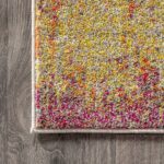 JONATHAN Y Contemporary POP Modern Abstract Vintage Cream/Pink 8 ft. x 10 ft. Area-Rug, Bohemian, Easy-Cleaning, For Bedroom, Kitchen, Living Room, Non Shedding