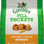 Greenies Pill Pockets Soft Dog Treats, Chicken, Capsule 15.8 Ounce, 60-Count Pack