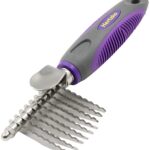 Dematting Comb By Hertzko ? Long Blades with Safety Edges ? Great for Cutting and Removing Dead, Matted or Knotted Hair