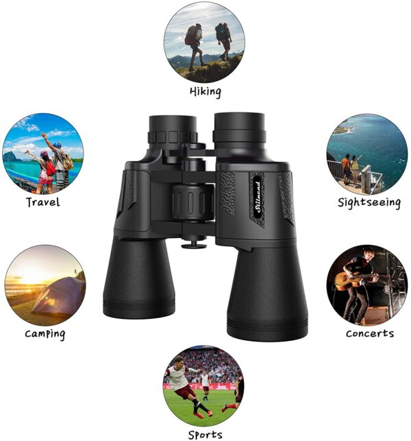 Binoculars 20x50, HD Professional/Waterproof Binoculars with Low Light Night Vision, Durable & Clear BAK4 Prism FMC Lens Binoculars. Suitable for Outdoor Sports and Concert, Bird Watching. - Image 6