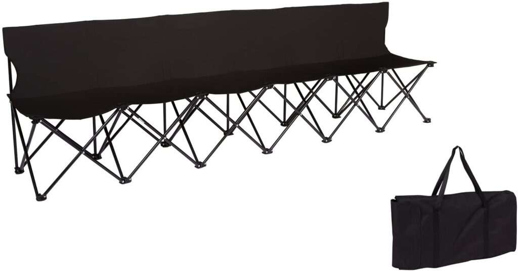 Trademark Innovations Sports Bench Portable Back Folding Sideline