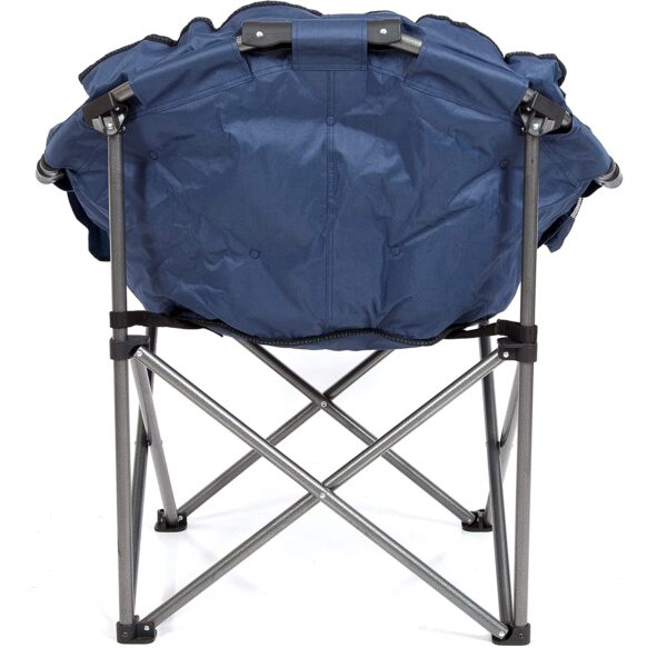 MacSports C932S-130, Blue Padded Cushion Outdoor Folding Lounge Patio Club Chair - Image 4