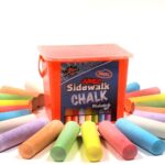 Chalk City Sidewalk Chalk, 20 Count, 7 Different Colors, Jumbo Chalk, Non-Toxic, Washable, Art Set