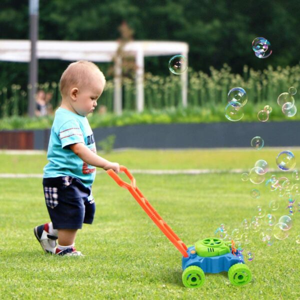 Lydaz Bubble Mower for Toddlers, Kids Bubble Blower Machine Lawn Games, Summer Outdoor Push Toys, Birthday Toy Gifts for Preschool Baby Boys Girls - Image 3