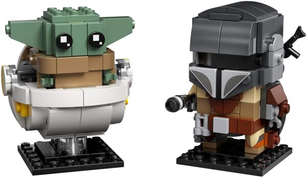 LEGO BrickHeadz Star Wars The Mandalorian & The Child 75317 Building Kit, Toy for Kids and Any Star Wars Fan Featuring Buildable The Mandalorian and The Child Figures, New 2020 (295 Pieces) - Image 2