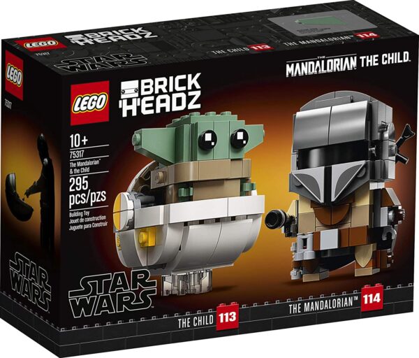 LEGO BrickHeadz Star Wars The Mandalorian & The Child 75317 Building Kit, Toy for Kids and Any Star Wars Fan Featuring Buildable The Mandalorian and The Child Figures, New 2020 (295 Pieces) - Image 4