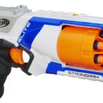 Nerf N Strike Elite Strongarm Toy Blaster with Rotating Barrel, Slam Fire, and 6 Official Nerf Elite Darts for Kids, Teens, & Adults