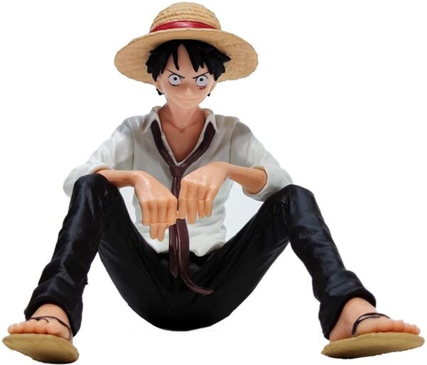 JKYP One Piece Sitting Luffy Shirt Model Ornaments / PVC Statues / Collectibles Ornaments / Anime Fans Toy Gifts - Image 2