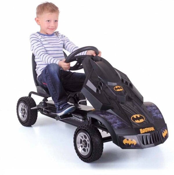 Hauck Batmobile Pedal Go Kart, Superhero Ride-On Batman Vehicle, Kids 4 and Older, Peddle & Patrol the Streets of Gotham just like Batman, Race-Styled Pedals & Rubber Wheels - Image 2