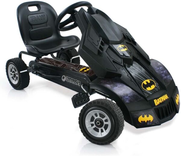 Hauck Batmobile Pedal Go Kart, Superhero Ride-On Batman Vehicle, Kids 4 and Older, Peddle & Patrol the Streets of Gotham just like Batman, Race-Styled Pedals & Rubber Wheels - Image 3