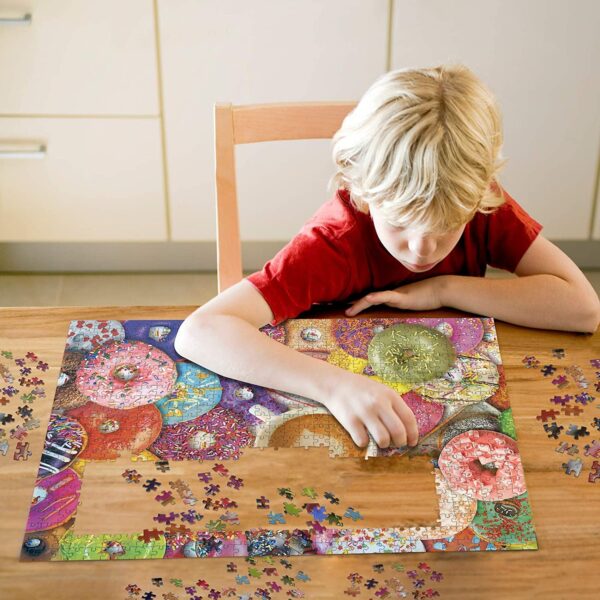 Jigsaw Puzzles, for Kids? Adults, Families 1000 Piece Puzzle Paintings Jigsaw 1000 Piece Puzzle (Donuts) - Image 2