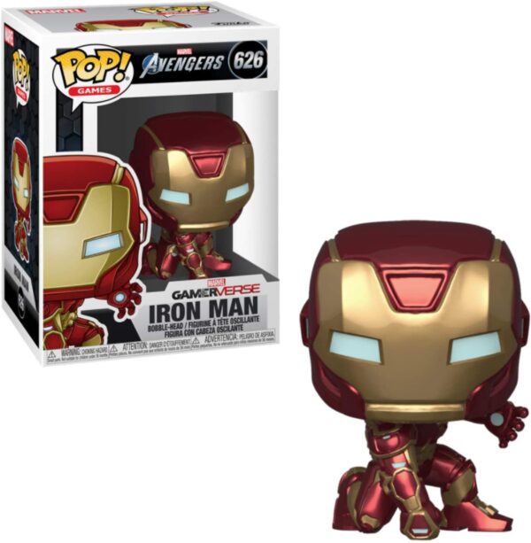 Funko Pop! Marvel: Avengers Game - Iron Man (Stark Tech Suit), Multicolor - Image 2