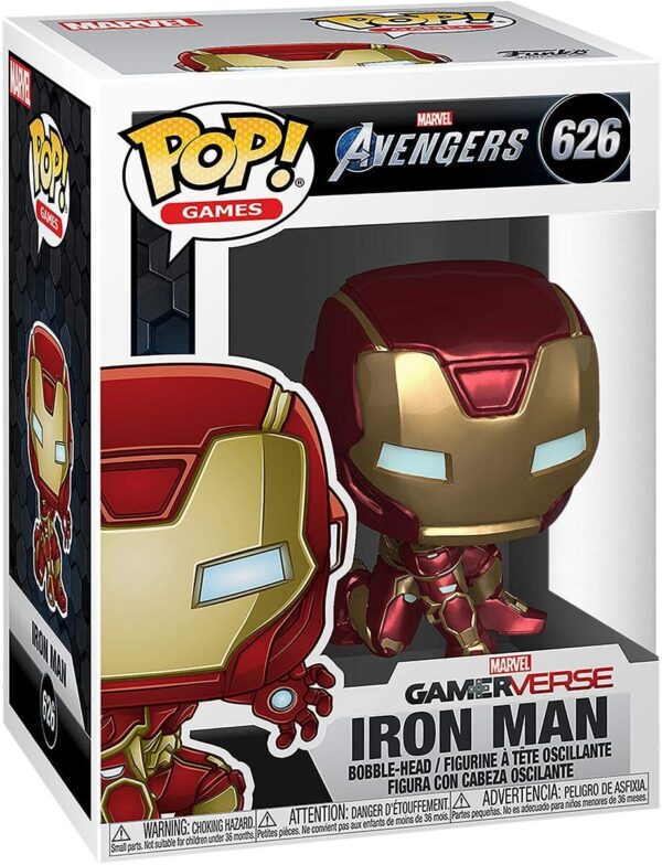 Funko Pop! Marvel: Avengers Game - Iron Man (Stark Tech Suit), Multicolor - Image 3