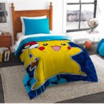 Pokemon Pika Pokeball Twin Comforter